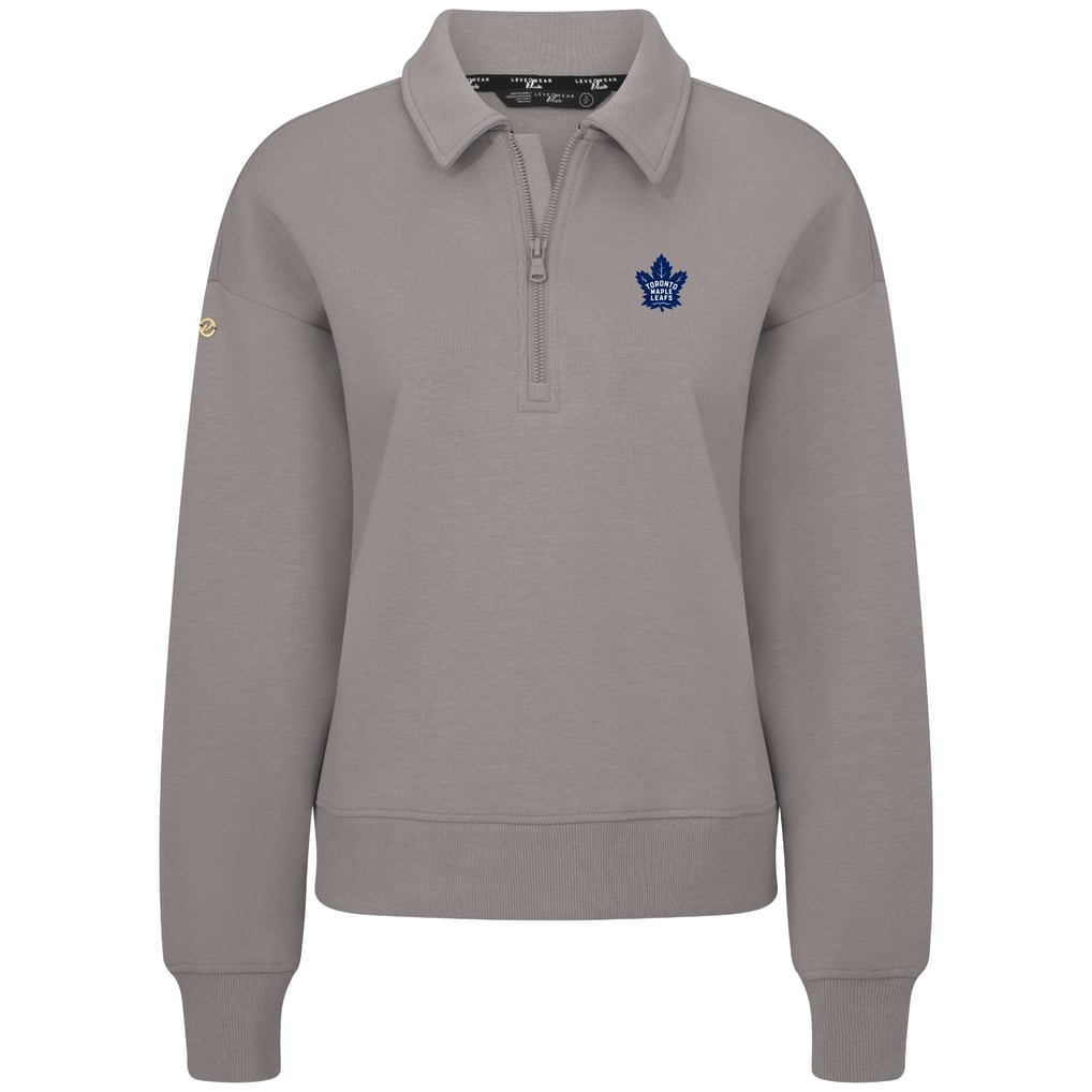  Toronto Maple Leafs Levelwear Women's  Canmore Quarter-Zip Pullover - Gray
