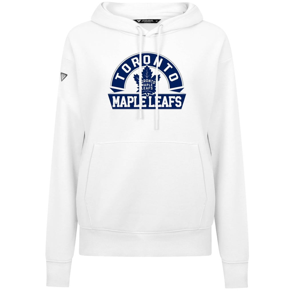 Toronto Maple Leafs Levelwear Women's Adorn Banner Arch Pullover Hoodie - White