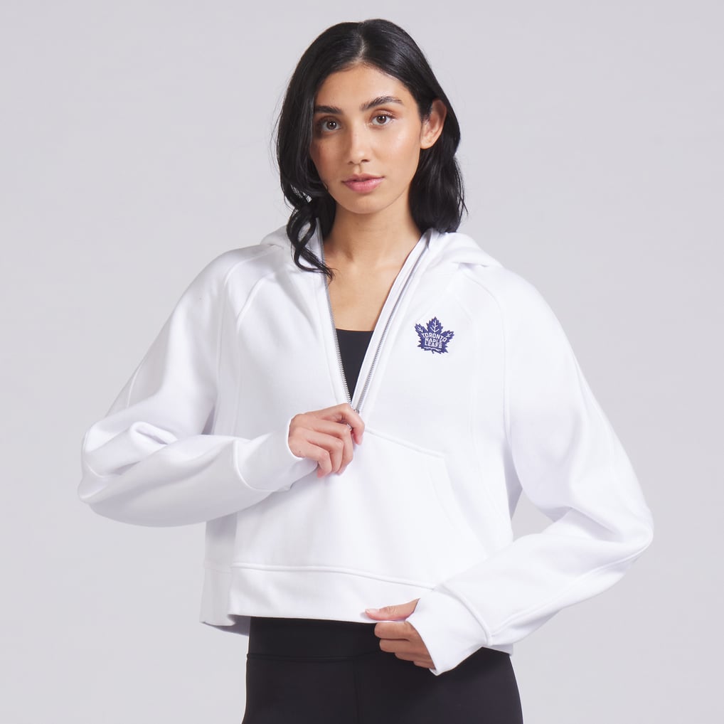 Toronto Maple Leafs lululemon Women's Scuba Oversized Half-Zip Hoodie - White