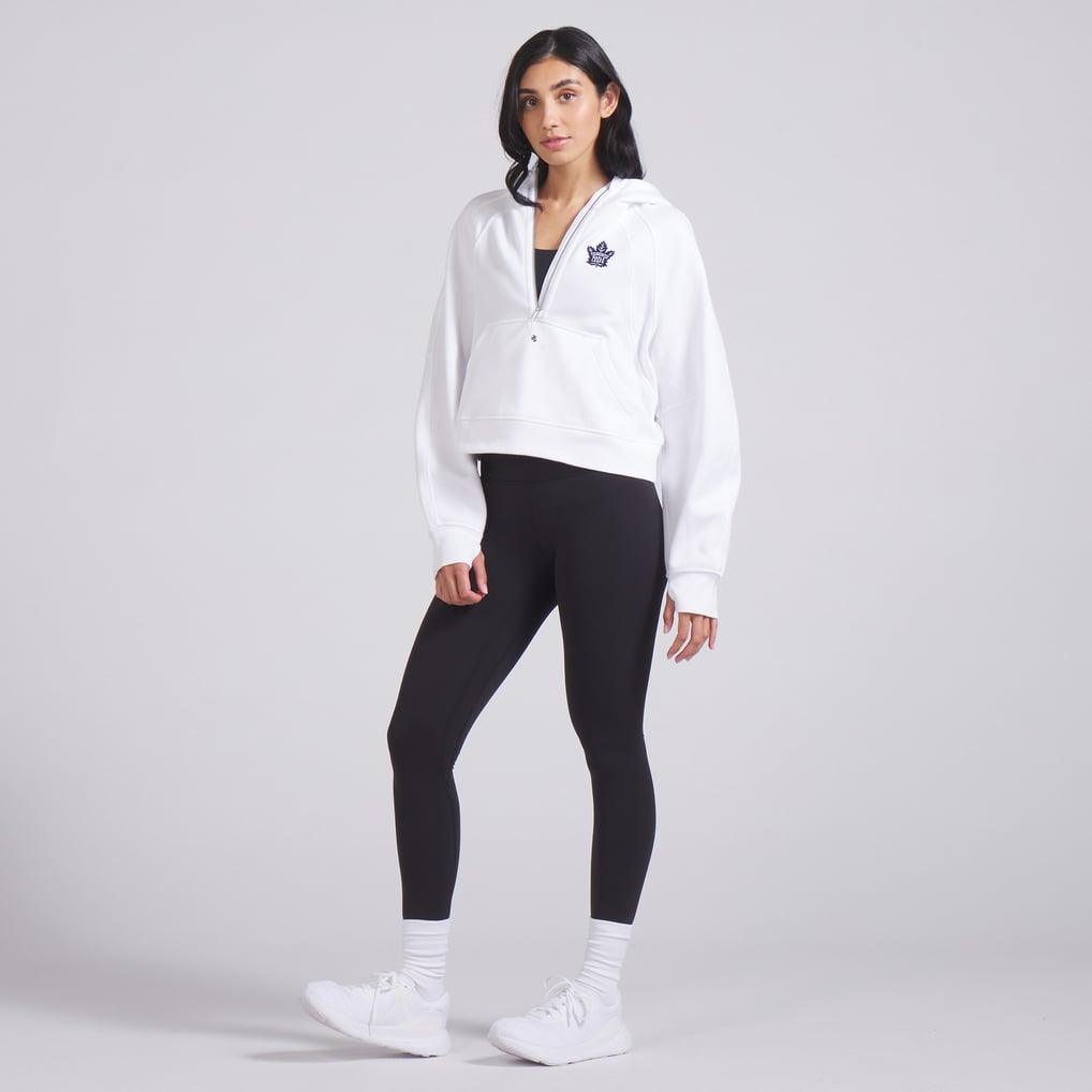 Toronto Maple Leafs lululemon Women's Scuba Oversized Half-Zip Hoodie - White