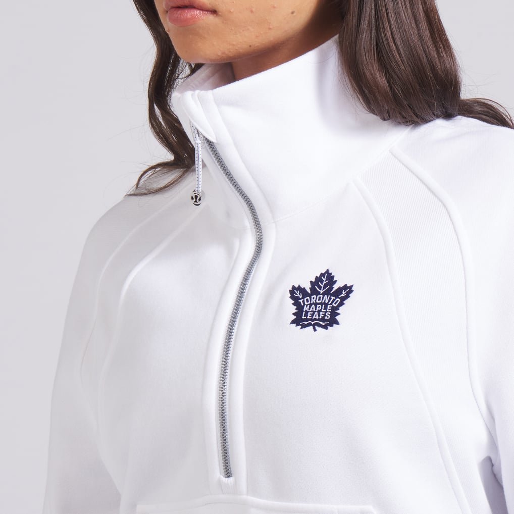 Toronto Maple Leafs lululemon Women's Scuba Oversized Half Zip Top - White