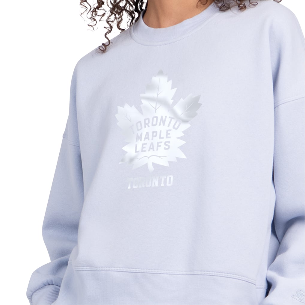 Toronto Maple Leafs Starter Women's Boxy Cropped Sweatshirt - Blue