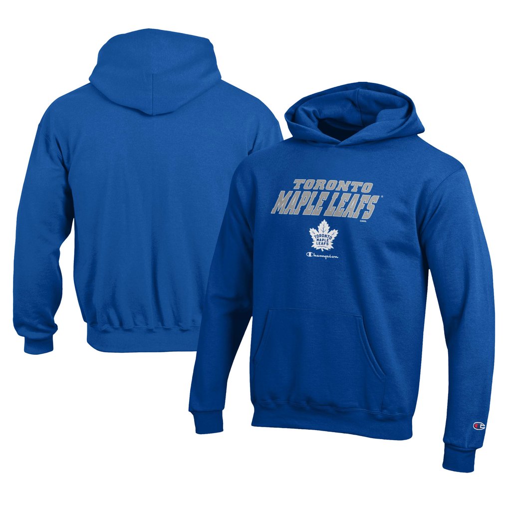  Toronto Maple Leafs Champion Youth Eco Powerblend Pullover Hoodie - Royal