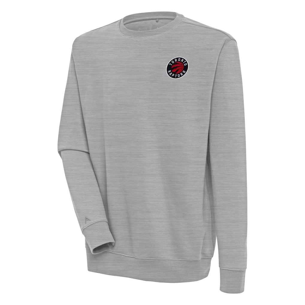  Toronto Raptors Antigua Victory Pullover Sweatshirt - Heather Gray