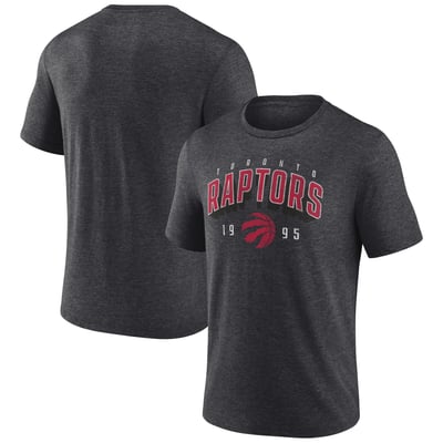  Toronto Raptors Backboard Tri-Blend T-Shirt - Charcoal