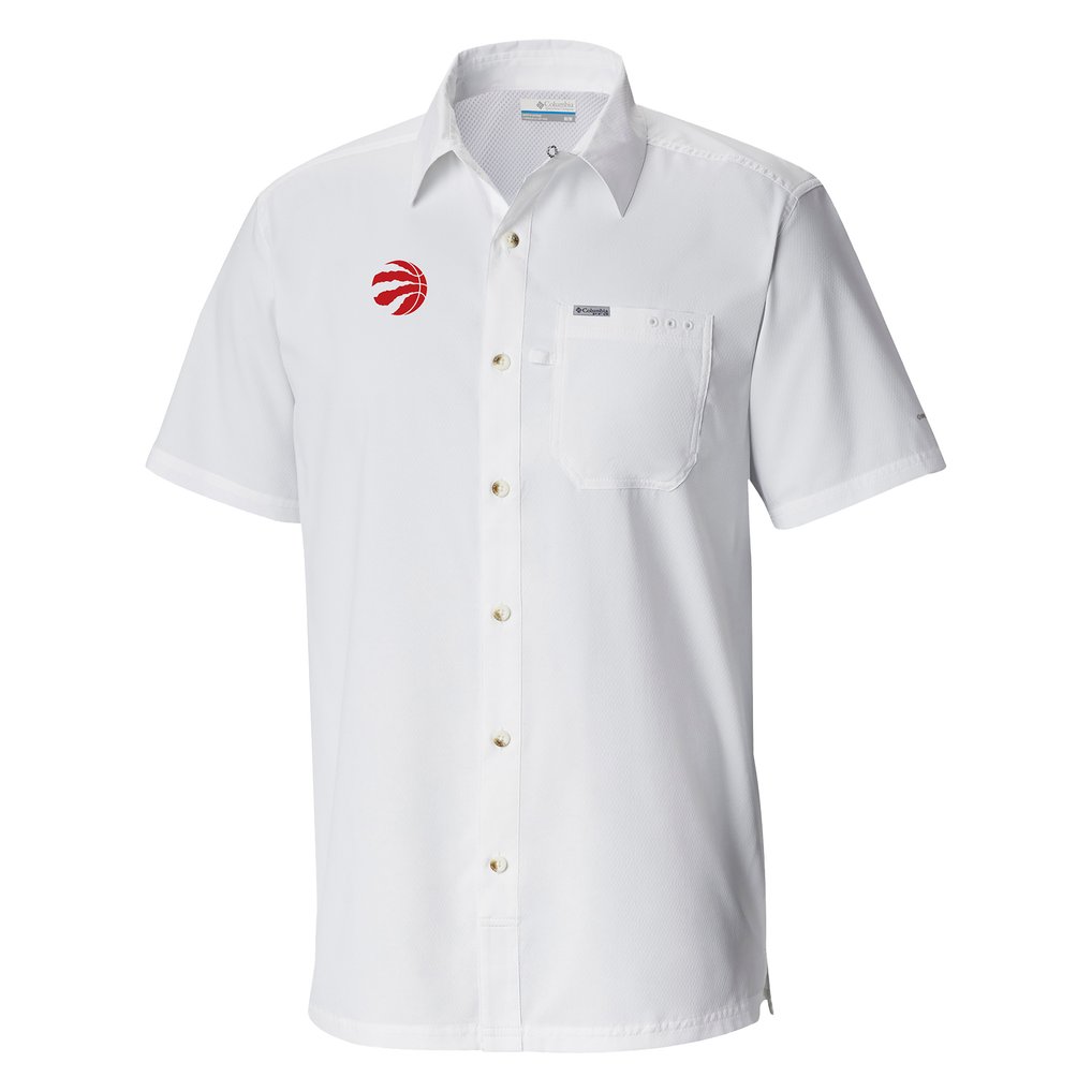  Toronto Raptors Columbia Slack Tide Camp Button-Up Shirt  - White
