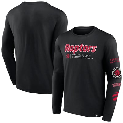 Toronto Raptors Fanatics Baseline Long Sleeve T-Shirt - Black