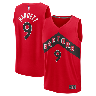RJ Barrett Toronto Raptors Fanatics Fast Break Jersey - Red - Icon Edition