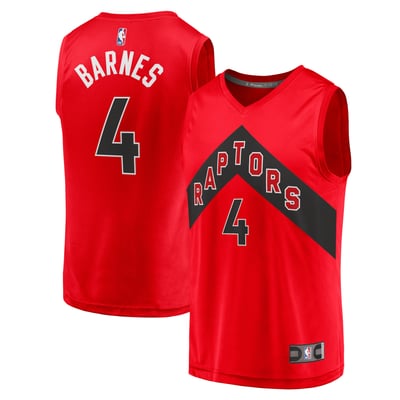 Scottie Barnes Toronto Raptors Fanatics Fast Break Replica Jersey - Icon Edition - Red