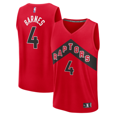 Scottie Barnes Toronto Raptors Fanatics Fast Break Replica Jersey - Icon Edition - Red