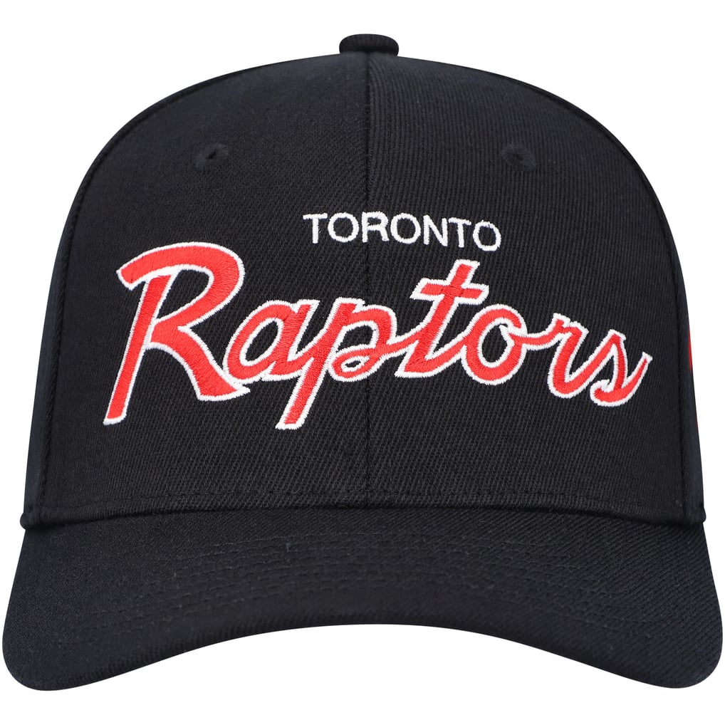 Toronto Raptors Mitchell & Ness MVP Team Script 2.0 Stretch Snapback Hat - Black