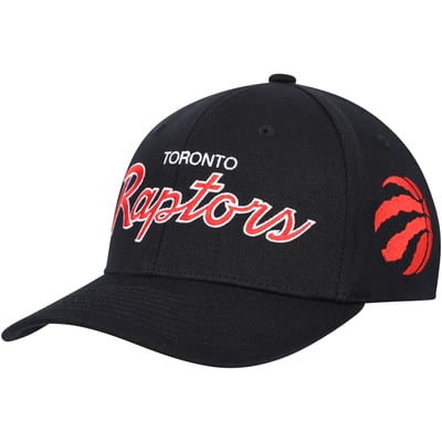 Toronto Raptors Mitchell & Ness MVP Team Script 2.0 Stretch Snapback Hat - Black