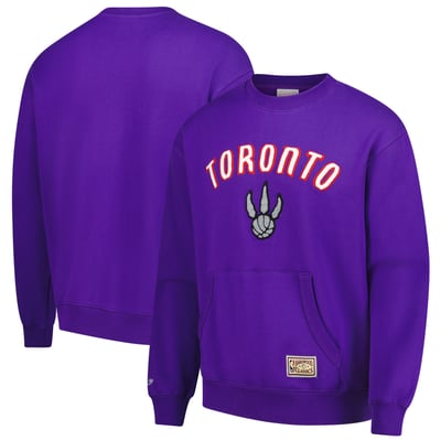 Toronto Raptors Mitchell & Ness Nights Pullover Sweatshirt  - Purple
