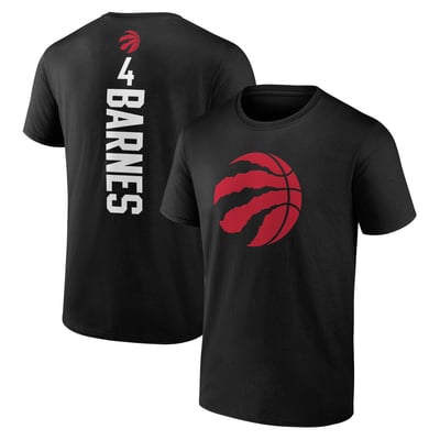 Scottie Barnes Toronto Raptors Playmaker Name & Number T-Shirt - Black