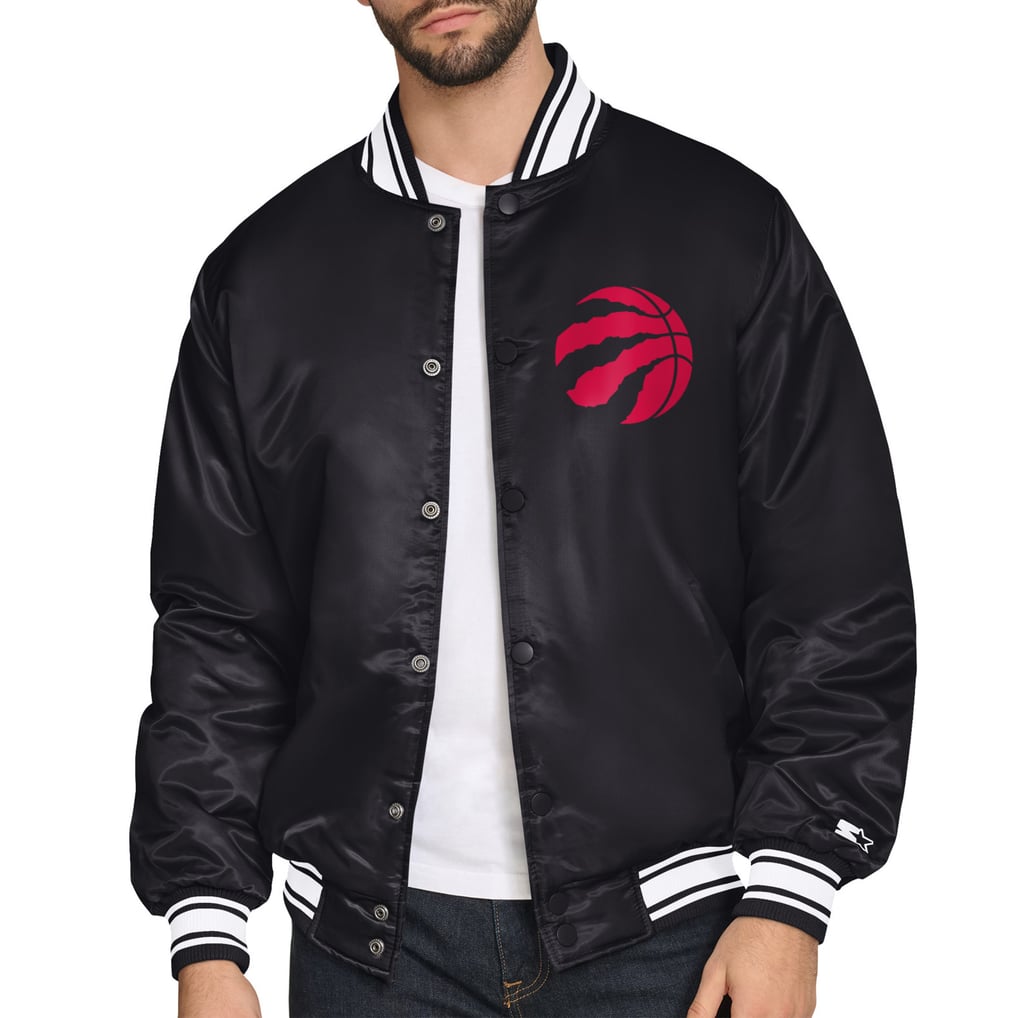  Toronto Raptors Starter Triangle Full-Snap Varsity Jacket - Black