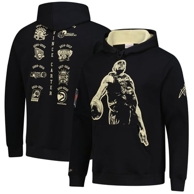 Vince Carter Toronto Raptors NBA Hall of Fame 2024 Fleece Pullover Hoodie - Black