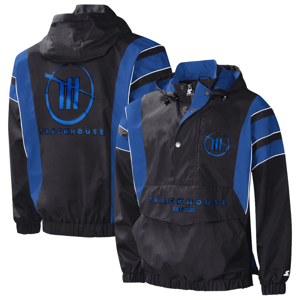 TRACKHOUSE RACING Starter Impact Half-Snap Pullover Jacket - Black/Royal