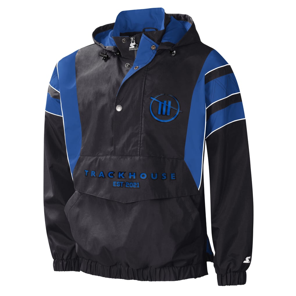 TRACKHOUSE RACING Starter Impact Half-Snap Pullover Jacket - Black/Royal