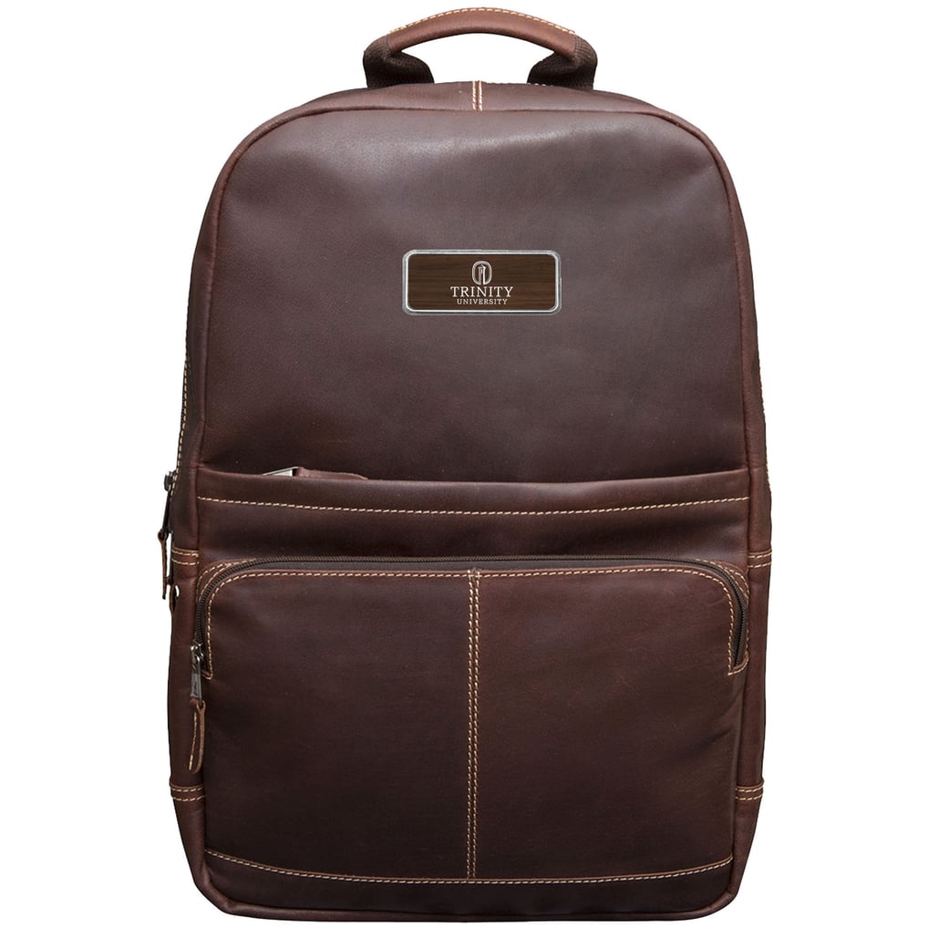 Trinity Tigers Logo Plate Kannah Canyon Backpack - Brown