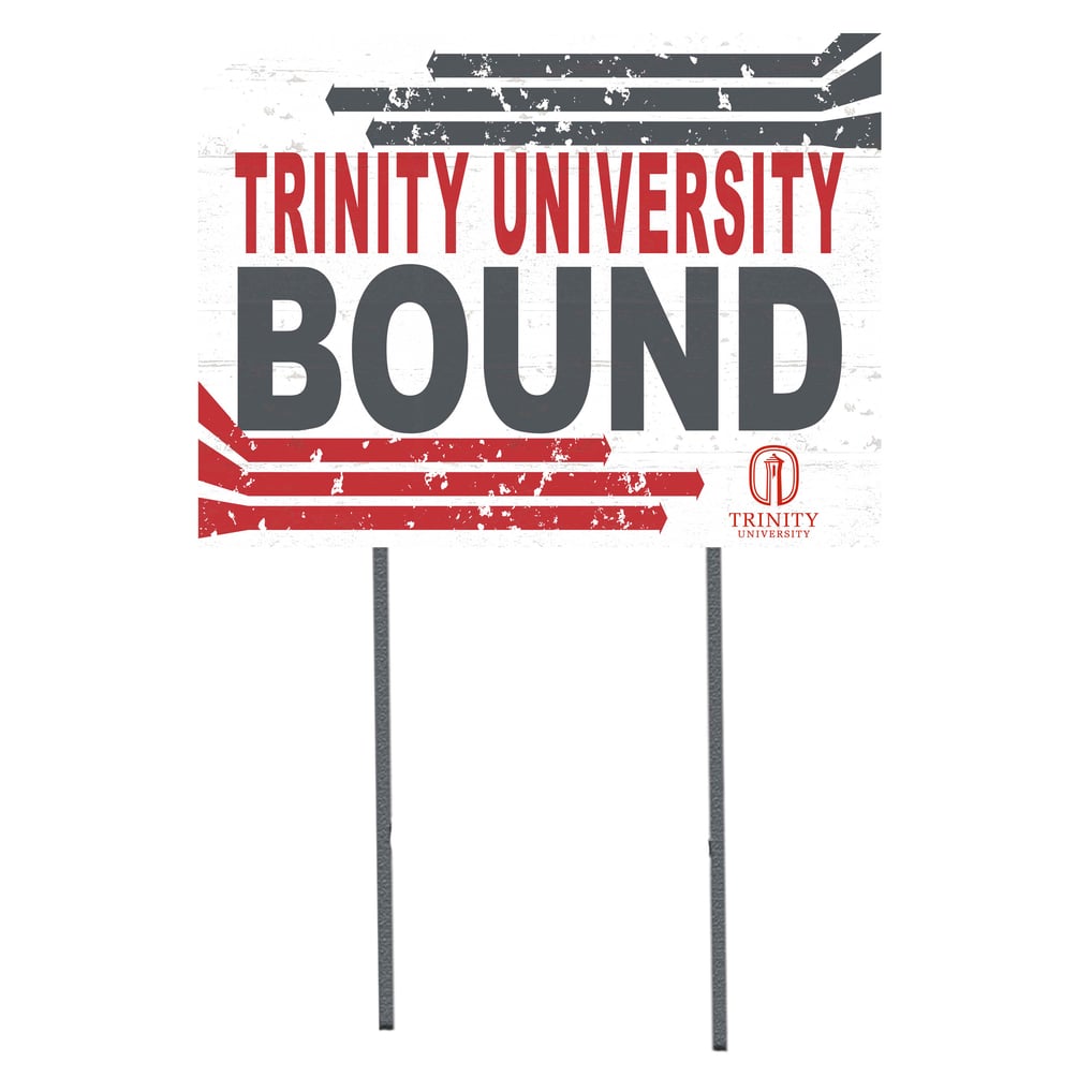 Trinity Tigers 18" x 24" Bound Yard Sign - White