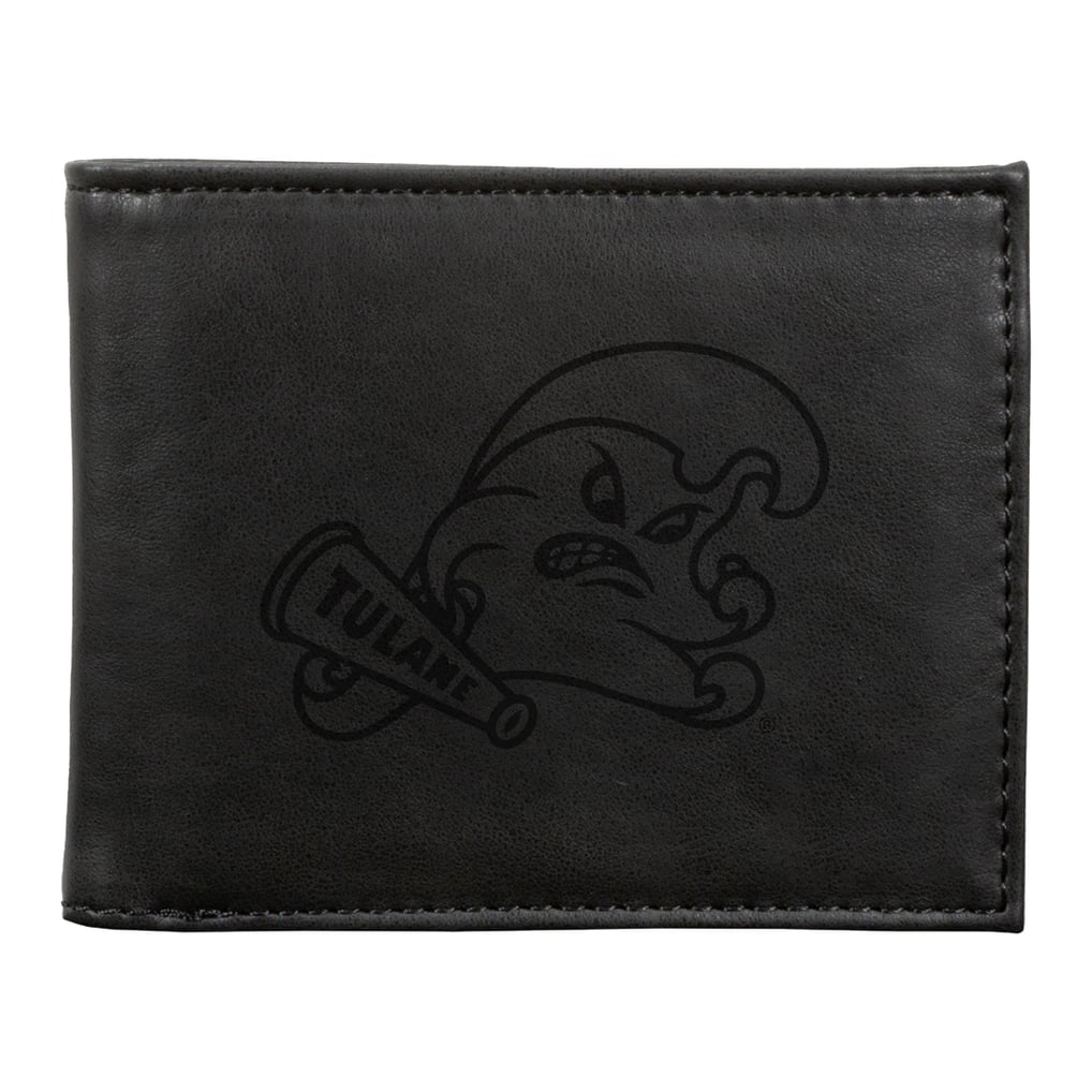 Tulane Green Wave Billfold Wallet - Black