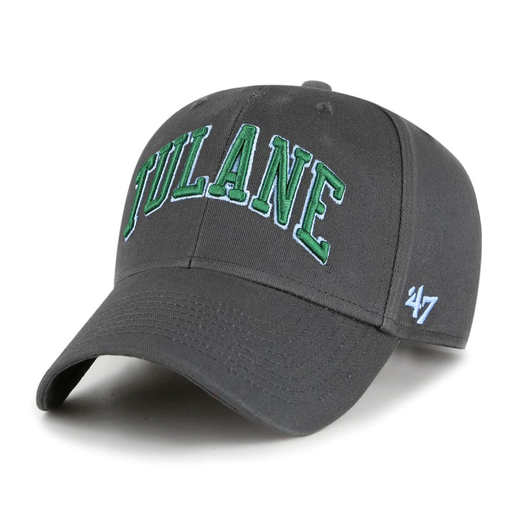  Tulane Green Wave '47 Legend Lone Script MVP Adjustable Hat - Charcoal