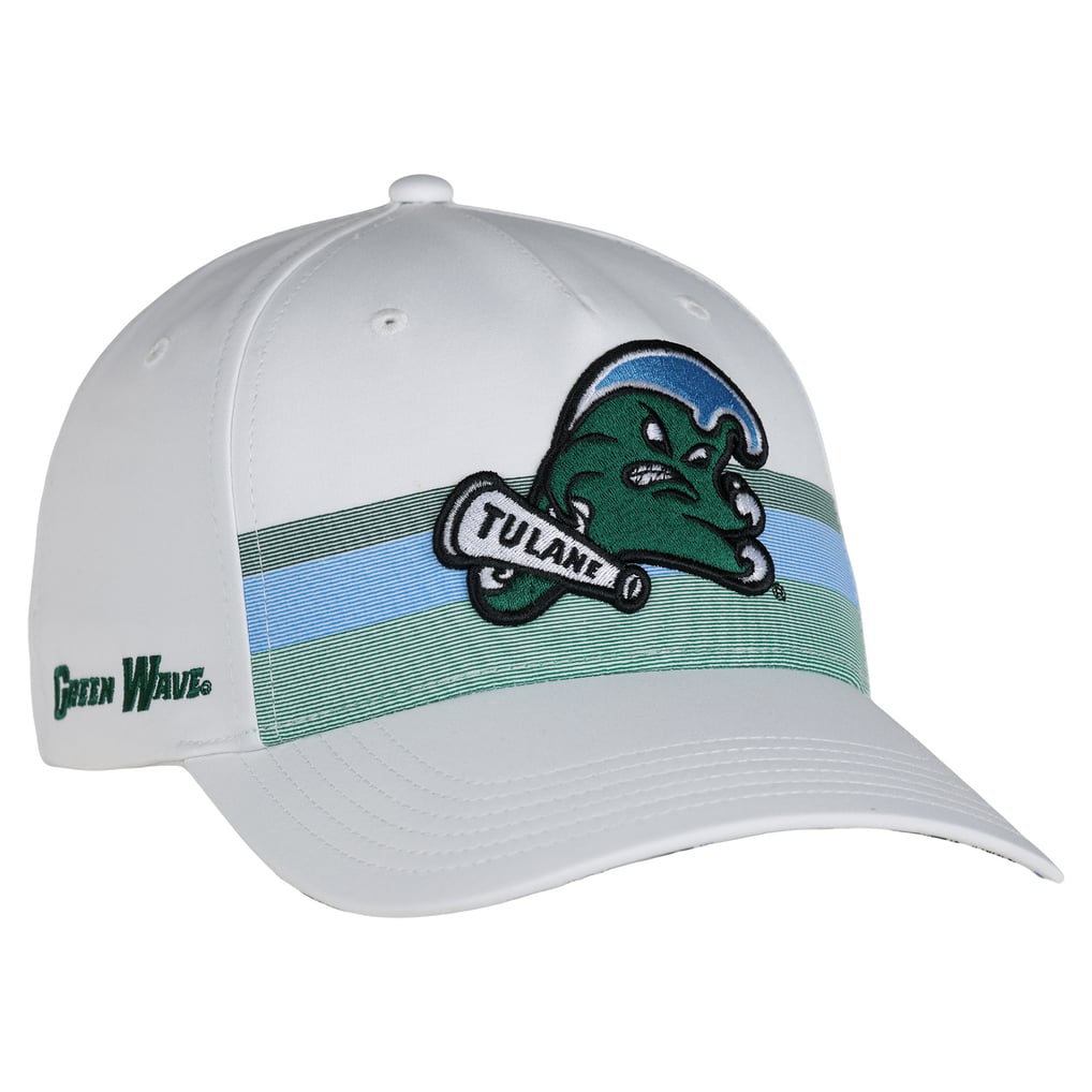 Tulane Green Wave Ahead Unisex The Sideline Adjustable Hat - White