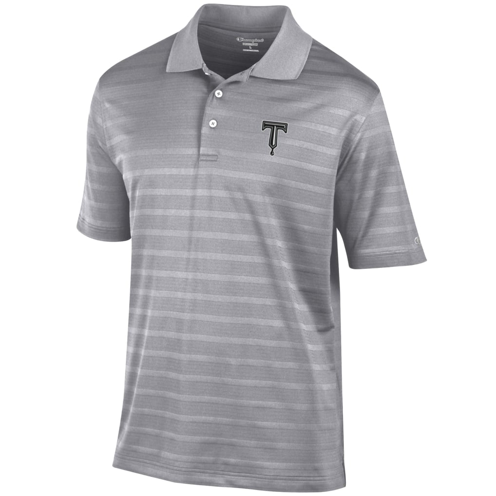  Tulsa Drillers Champion Textured Solid Polo - Gray