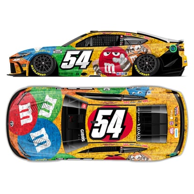 Ty Gibbs Action Racing #54 M&M's Kyle Busch Tribute 1:64 Regular Paint Die-Cast Toyota Camry XSE