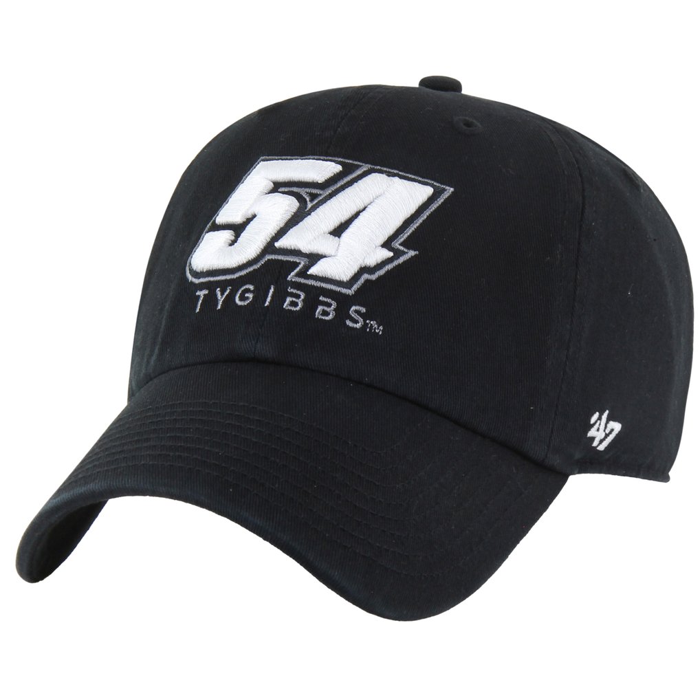  Ty Gibbs '47   Clean Up Adjustable Hat  - Black