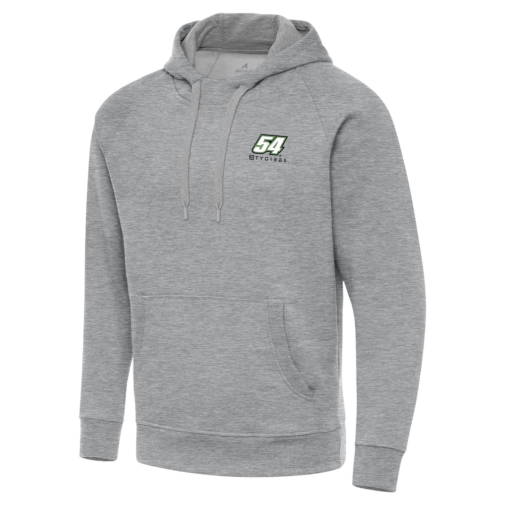 Ty Gibbs Antigua Victory Pullover Hoodie - Heather Gray