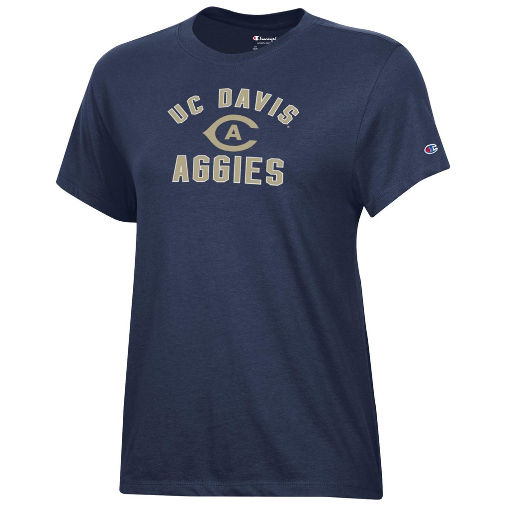  UC Davis Aggies Champion Women's Core T-Shirt - Navy