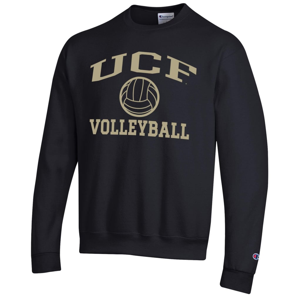  UCF Knights Champion Icon Logo Volleyball Eco Powerblend Pullover Sweatshirt - Black