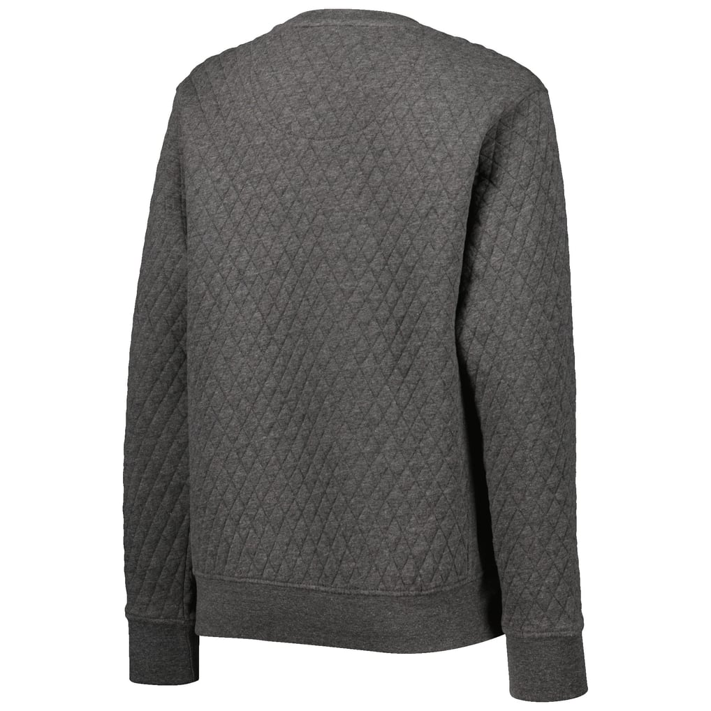 UCF Knights Pressbox Women's Moose Quilted Pullover Sweatshirt - Heather Charcoal