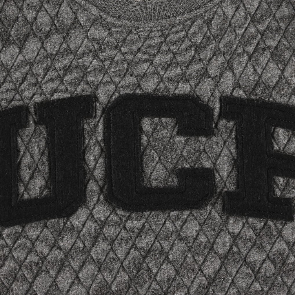 UCF Knights Pressbox Women's Moose Quilted Pullover Sweatshirt - Heather Charcoal