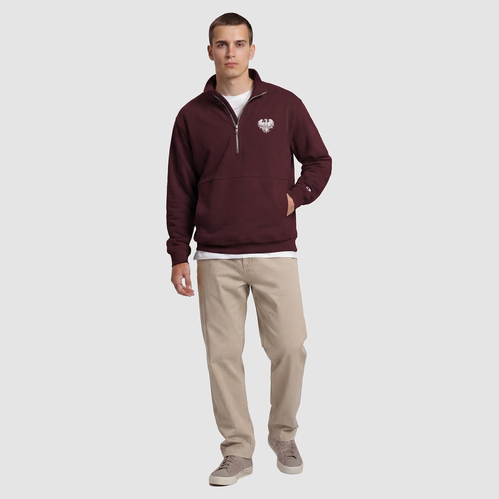 UChicago Maroons Champion Quarter-Zip Fleece Pullover - Maroon