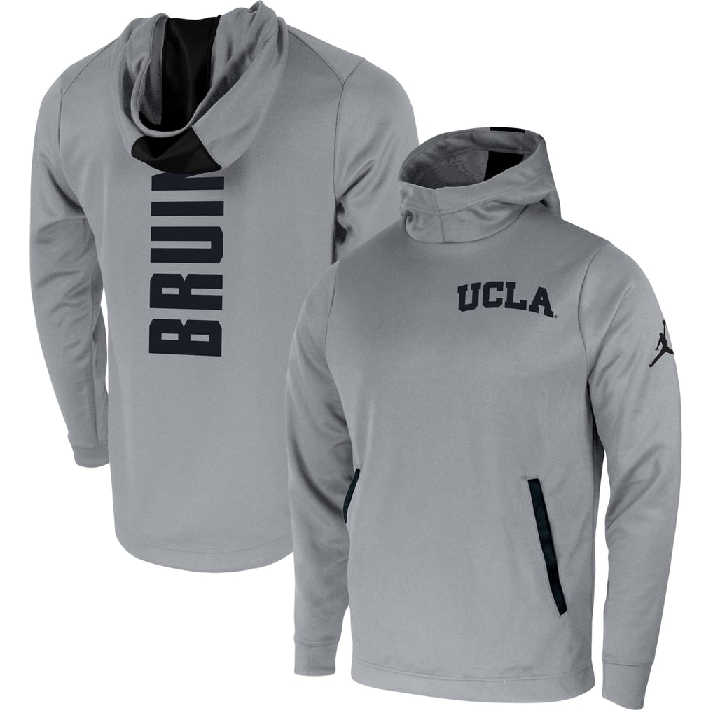 UCLA Bruins Jordan Brand Two-Hit Performance Pullover Hoodie - Gray