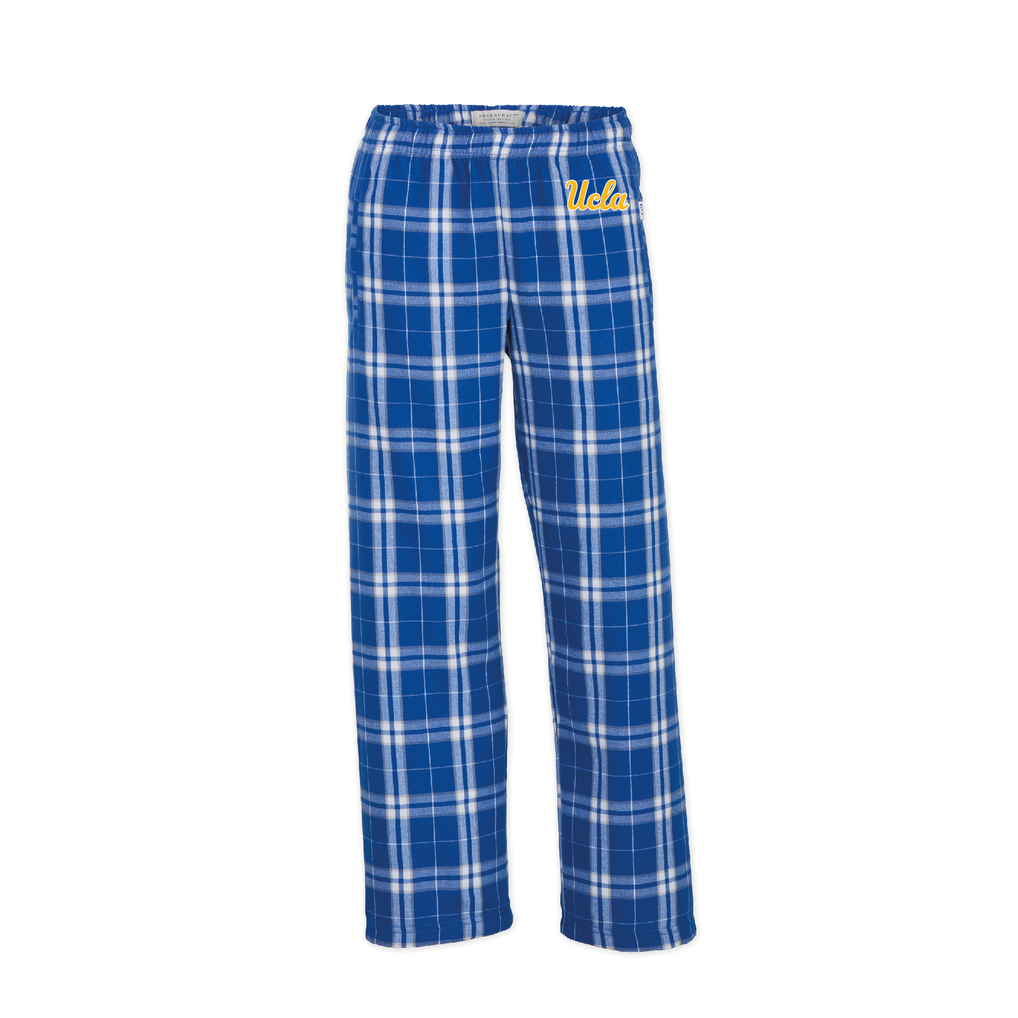 UCLA Bruins Boxercraft Youth Plaid Flannel Pants - Blue