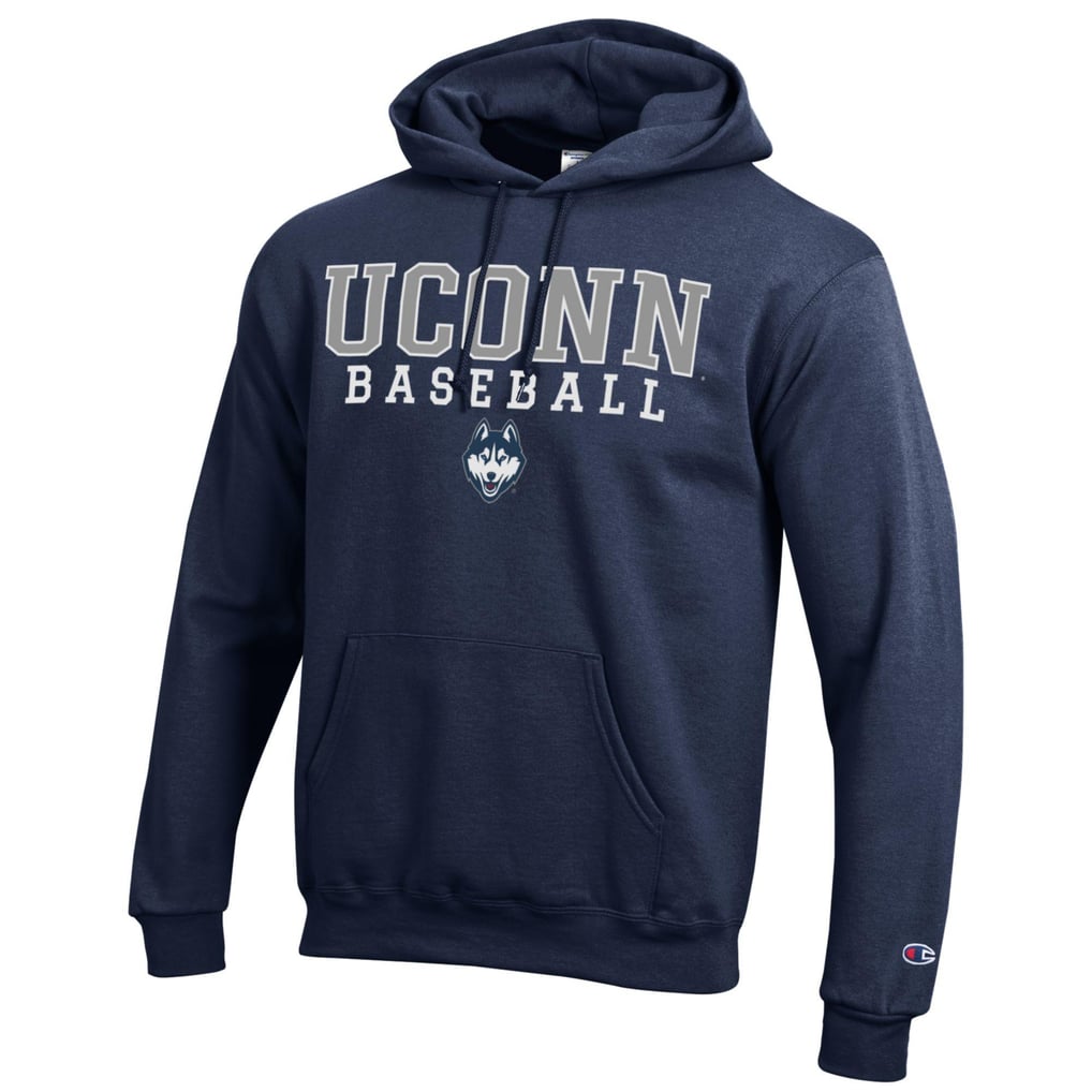 UConn Huskies Champion Baseball Stack Pullover Hoodie - Navy