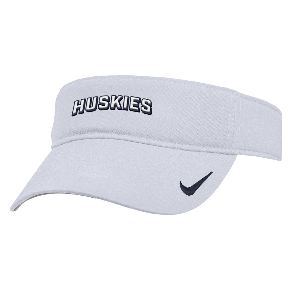 UConn Huskies Nike 2025 On-Field Ace Performance Adjustable Visor - White