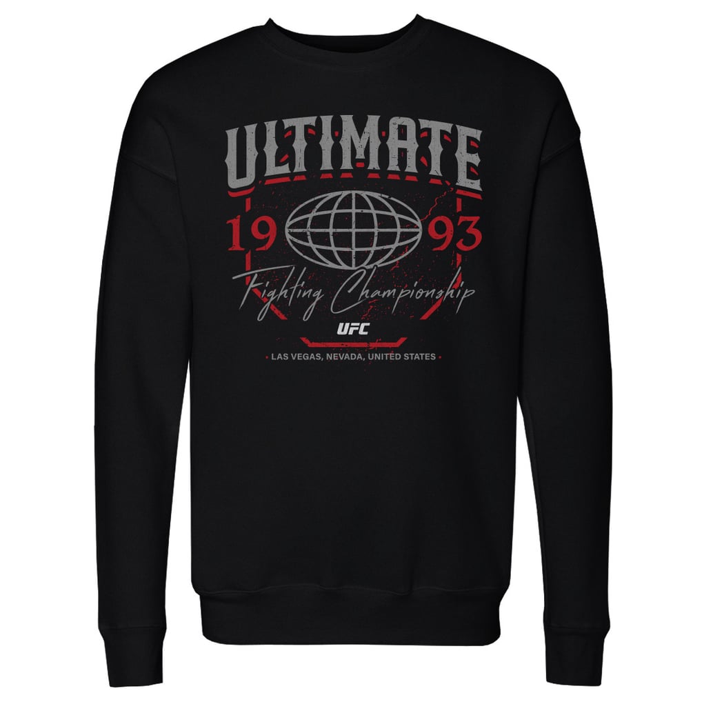 UFC 500 Level Globe Script Pullover Sweatshirt - Black