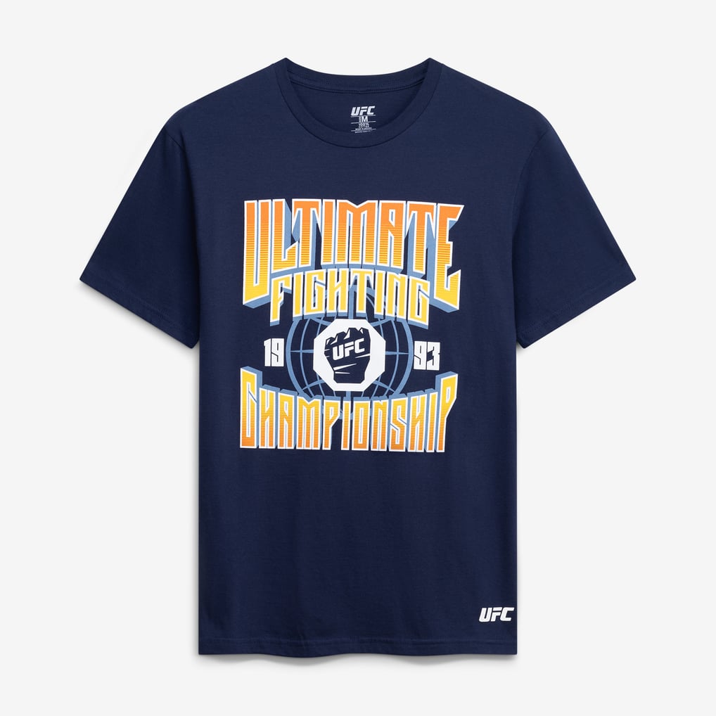  UFC Stacked Logos T-Shirt - Navy