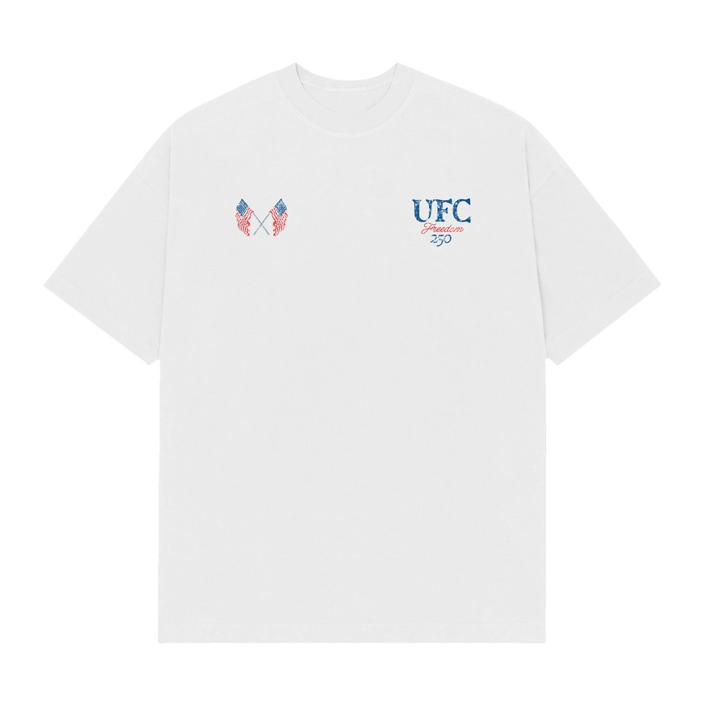 UFC Freedom 250 Flags T-Shirt - White