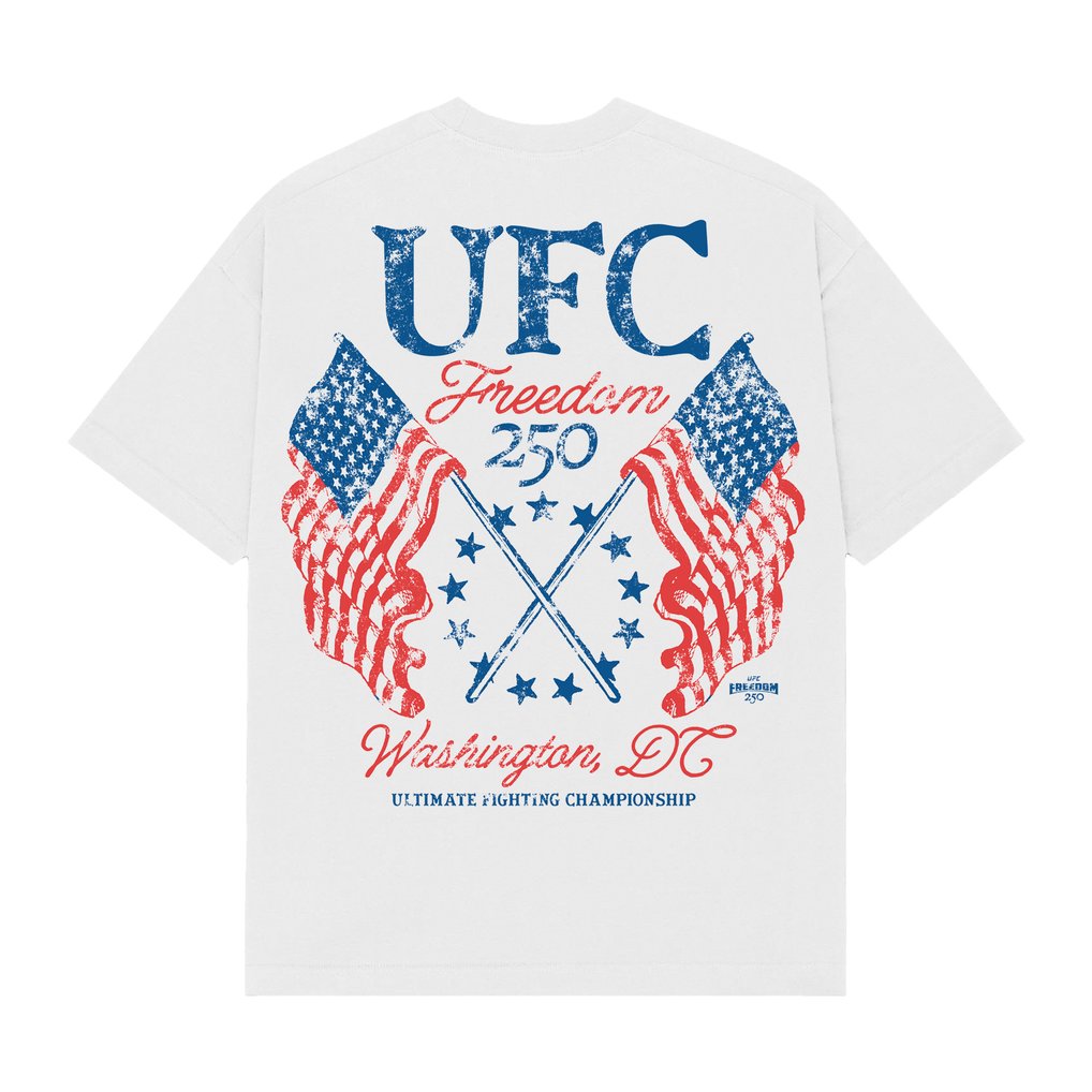 UFC Freedom 250 Flags T-Shirt - White