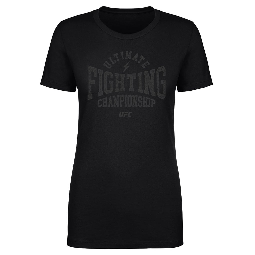  UFC 500 Level Women's Retro Text T-Shirt - Black