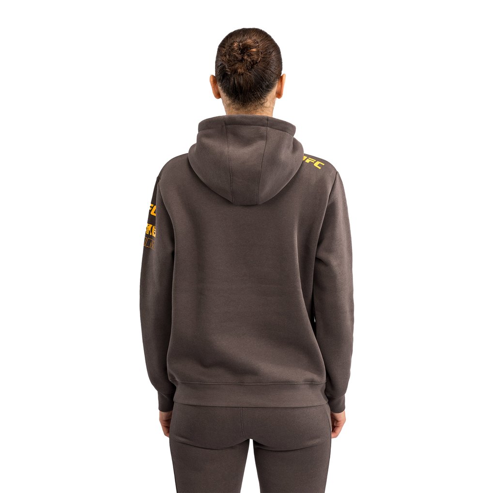 UFC Fusion by Venum Women's Fight Week Plain Pullover Hoodie - Brown