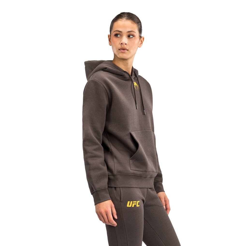 UFC Fusion by Venum Women's Fight Week Plain Pullover Hoodie - Brown