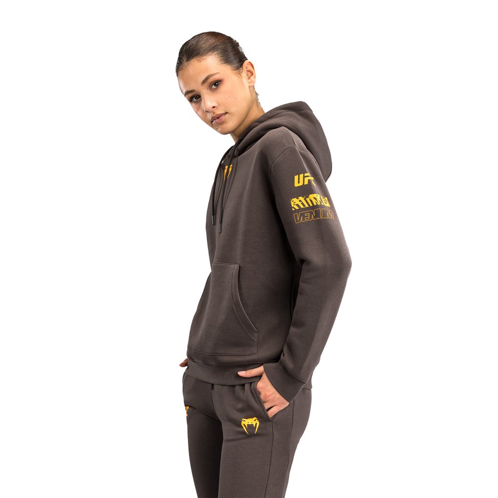 UFC Fusion by Venum Women's Fight Week Plain Pullover Hoodie - Brown