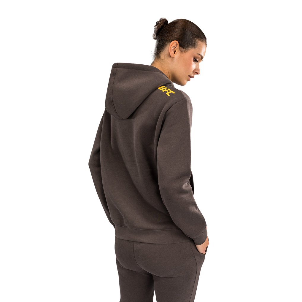 UFC Fusion by Venum Women's Fight Week Plain Pullover Hoodie - Brown