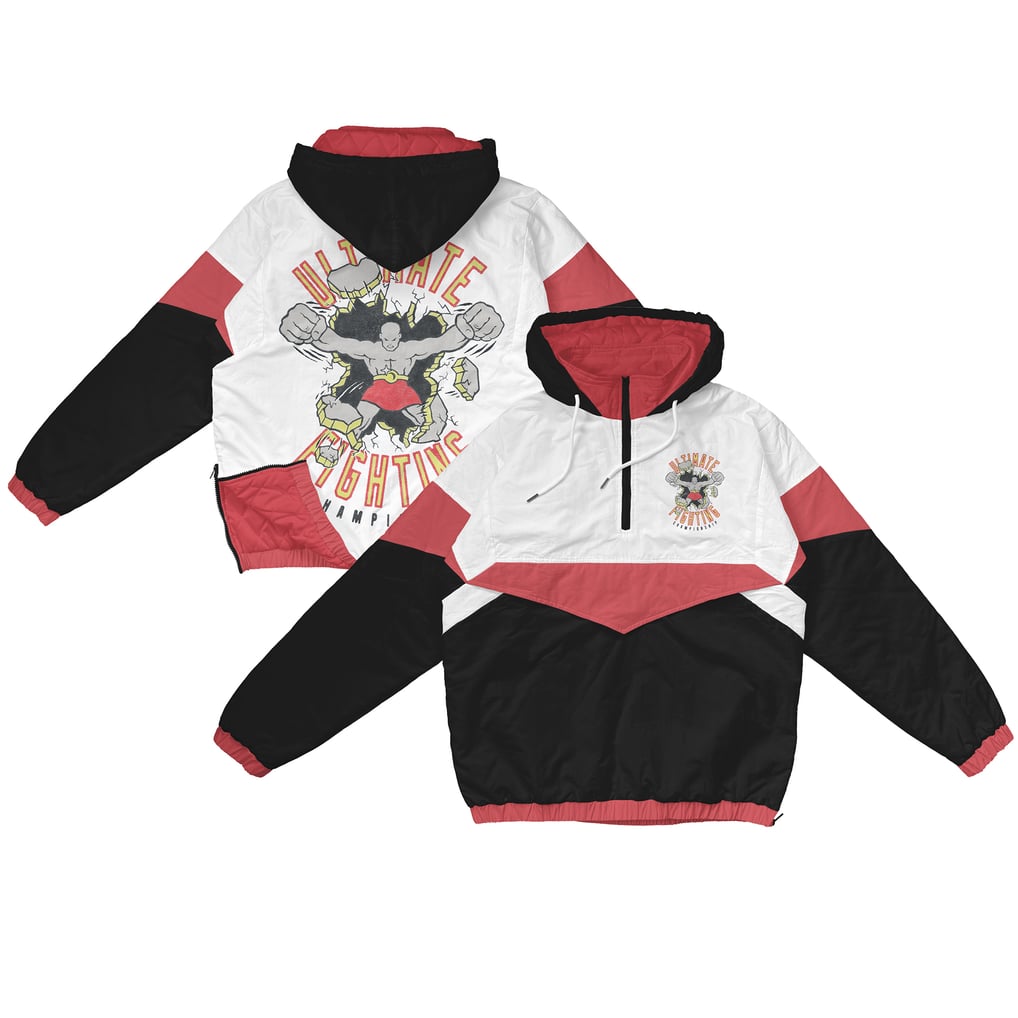 UFC x Ulti-Man Breakthrough Half-Zip Windbreaker Jacket - White